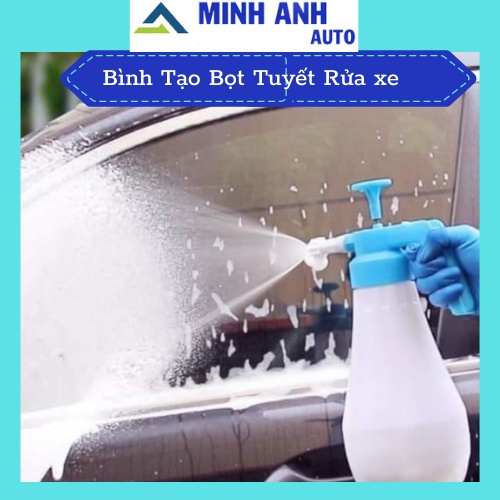 Bình Xịt Tạo Bọt Tuyết Rửa Xe Ô Tô , Xe Máy Cầm Tay 1.8L Tiện Dụng _Bọt Rửa Xe Không Chạm