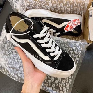 (Video cận cảnh) Giày thể thao sneaker vault old đen trắng