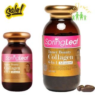 [180 VIÊN] Viên uống Collagen 6 in 1 Spring Leaf Inner Beauty của Úc - làm sáng da, mờ vết thâm và giảm nếp nhăn