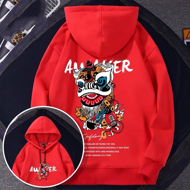 Áo Hoodie Dài Tay In Họa Tiết Sành Điệu Cho Nam 5 Màu Tùy Chọn M-8xl