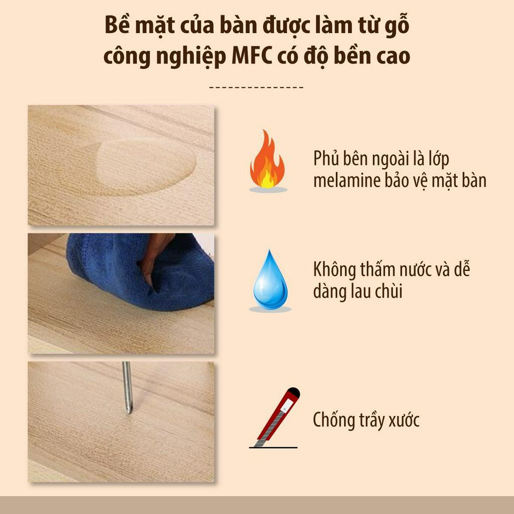BG Bàn làm việc học tập kèm kệ sách đa năng Mẫu T9010 siêu tiện lợi