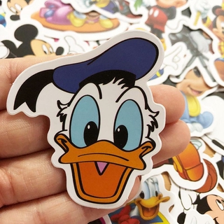 Set 50 miếng dán chống thấm nước hình chuột Mickey
