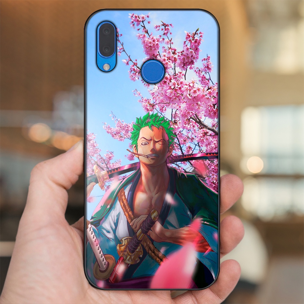 Ốp lưng Huawei Nova 3, Nova 3i, Nova 3e, P20 Lite viền đen in hình Zoro One Piece