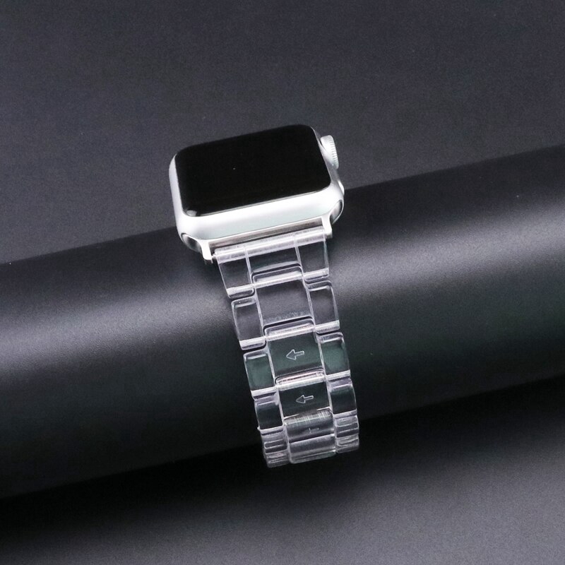 Dây Đeo Inox Trong Suốt Khóa Kim Loại Cho Đồng Hồ Thông Minh apple watch series 6 / se / 5 / 4 / 3 / 2 / 1