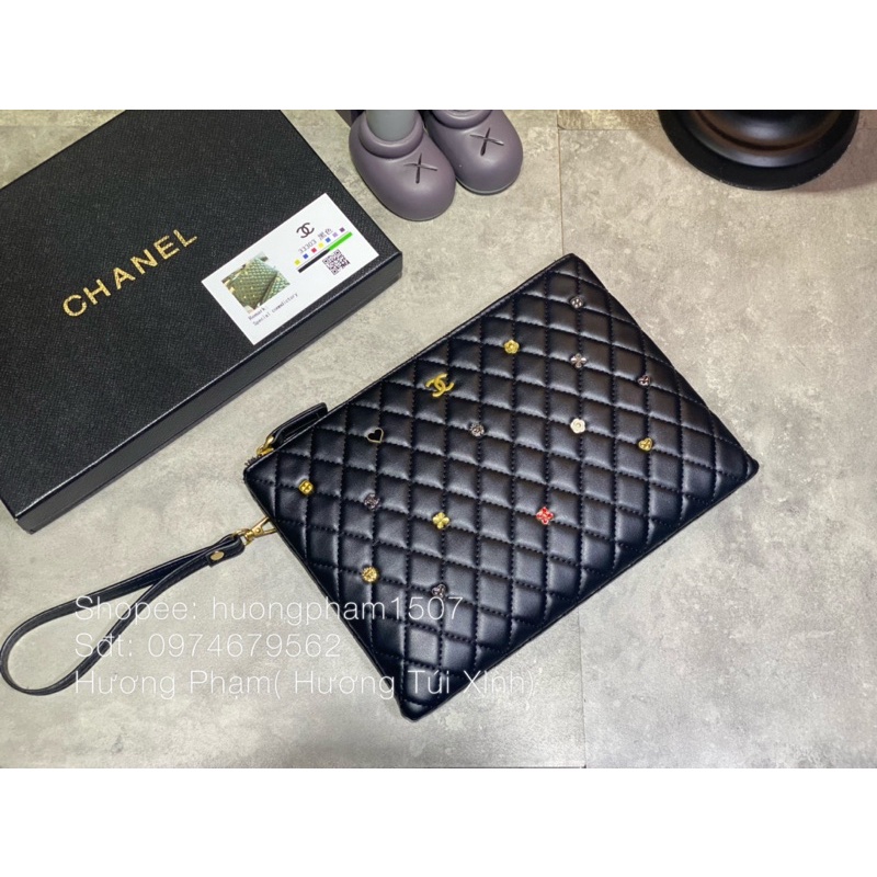 CLUTCH VÍ CẦM TAY CC CHA SANG CHẢNH FULLBOX