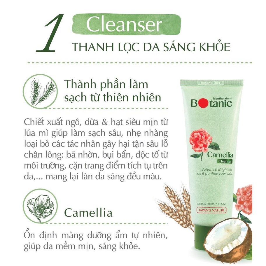[Quà tặng] Gel rửa mặt chiết xuất hệ thực vật Mentholatum Botanic Cleanser 80g | BigBuy360 - bigbuy360.vn