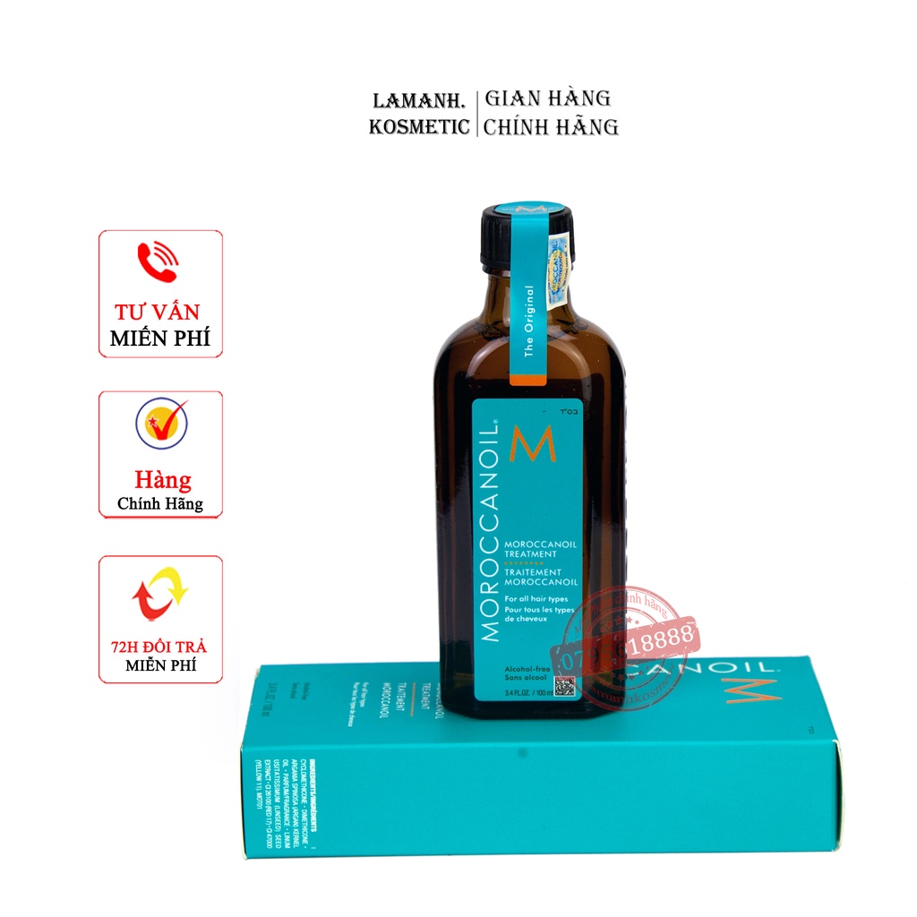 Dầu dưỡng tóc Moroccanoil Tinh dầu dưỡng phục hồi tóc hư tổn khô xơ Moroccanoil Treatment Oil  25ml - 200ml chính hãng