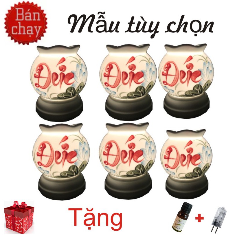 Combo 1 đèn xông tinh dầu + 1 tinh dầu 10ml tùy chọn
