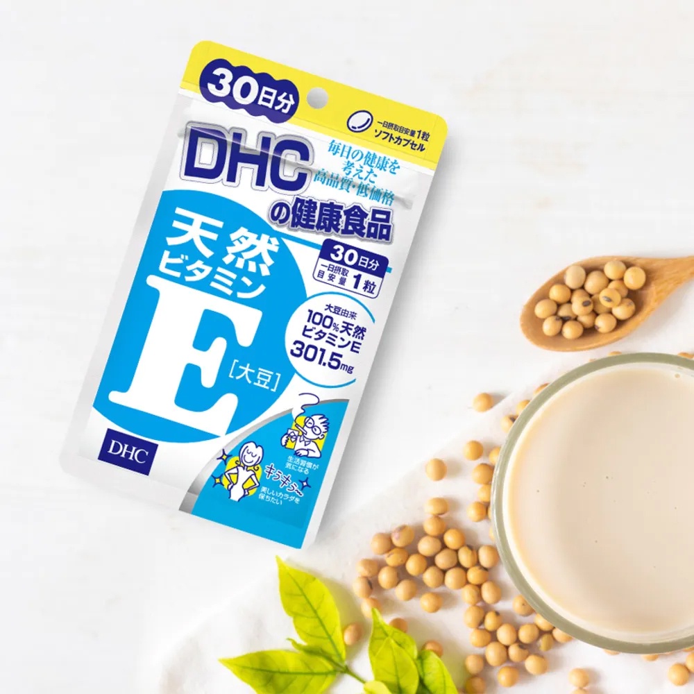 Viên uống DHC bổ sung Vitamin E Hỗ trợ sáng da chống oxy hóa 30 ngày MaCi