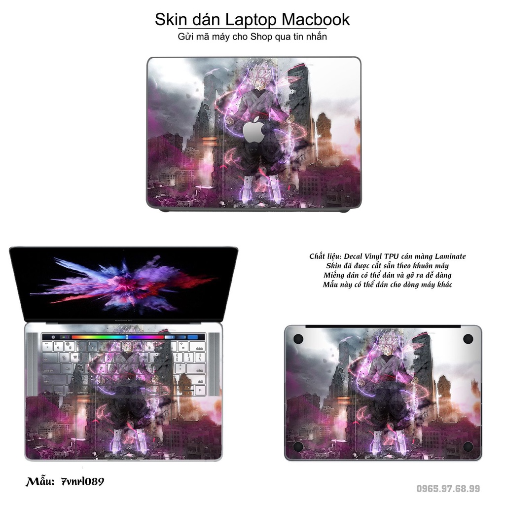 Skin dán Macbook mẫu Dragon Ball (đã cắt sẵn, inbox mã máy cho shop)