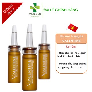SERUM VALENTINE [Hộp 10ml] - Serum dưỡng trắng đẹp da, xoá nhăn tức thì, trẻ hoá làn da