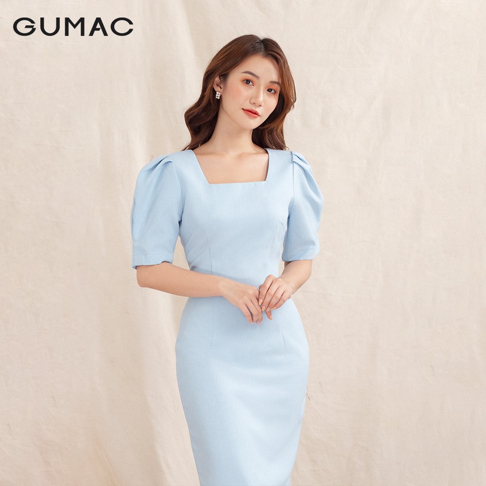 [Mã WABRGU72 giảm 10% tối đa 50k đơn 250k] Đầm body nữ cổ U phom ôm DA1048 GUMAC