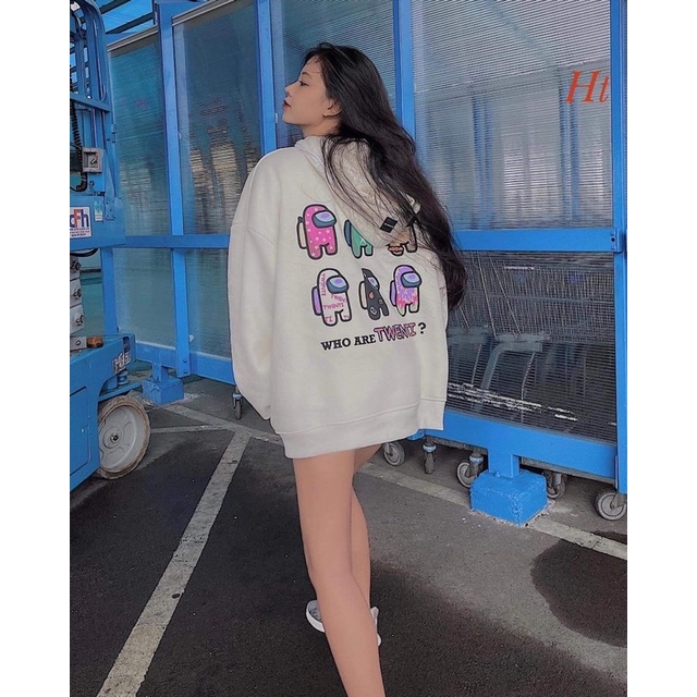 Áo khoác nỉ cotton AMONG hai mặt HT12
