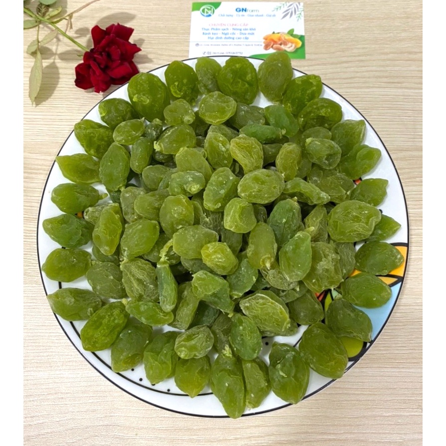 Ô Mai Đào Xanh Chua Ngọt Mứt Đào Xanh Giòn Ngon