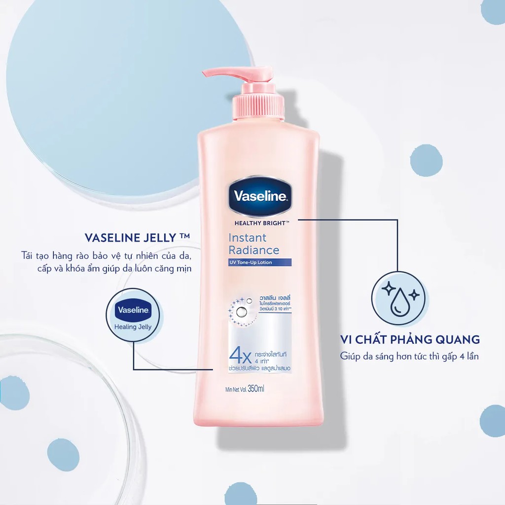 [HC GIFT] Sữa dưỡng thể sáng da Vaseline 350ml/ chai - Giao ngẫu nhiên