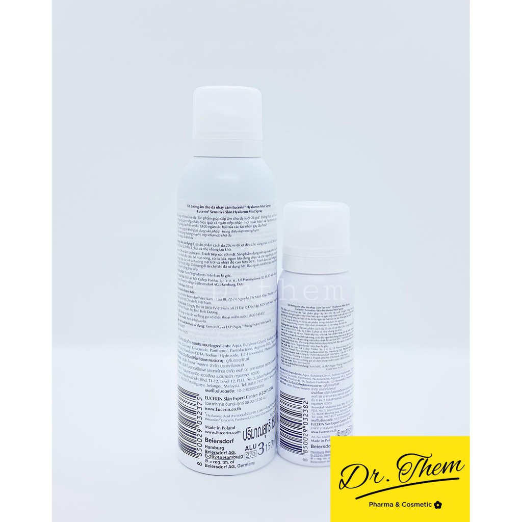 Xịt Khoáng Eucerin Hyaluron Mist Spray - Dưỡng Ẩm Cho Da Nhạy Cảm Ngăn Ngừa Lão Hóa 50ml - 150ml | BigBuy360 - bigbuy360.vn