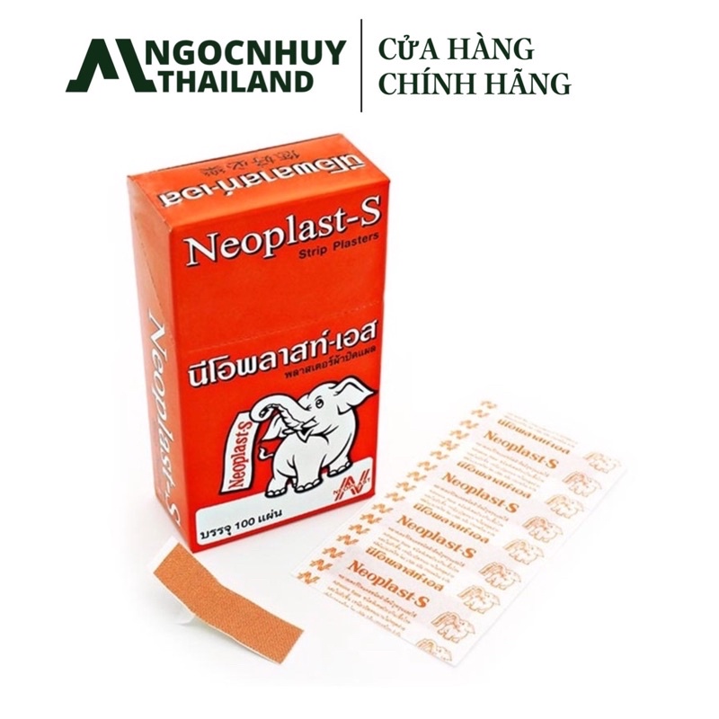 Băng Keo Cá Nhân Con Voi Neoplast-S Hộp 100 miếng