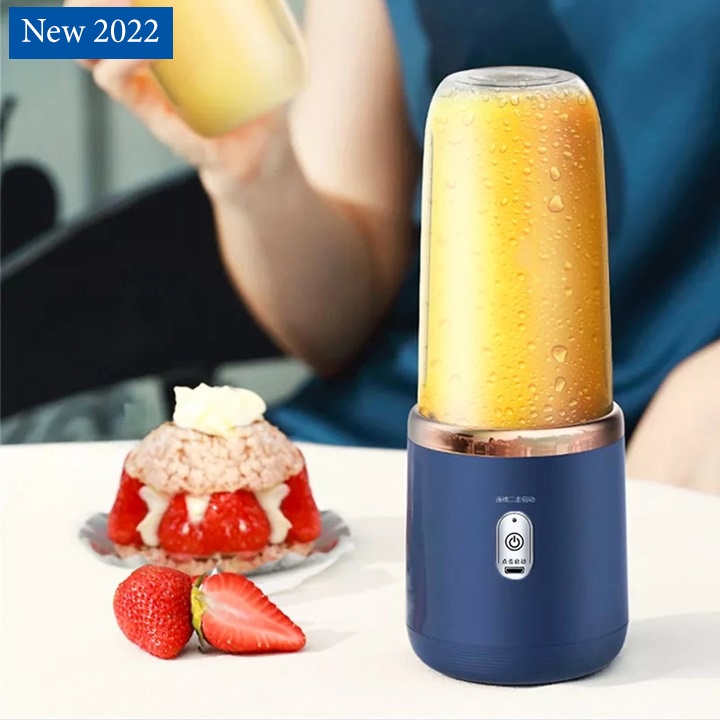 Máy xay sinh tố đa năng sạc pin Chigo dung tích 300ml - 6 lưỡi dao - 40W, xay tỏi ới, xây hoa quả