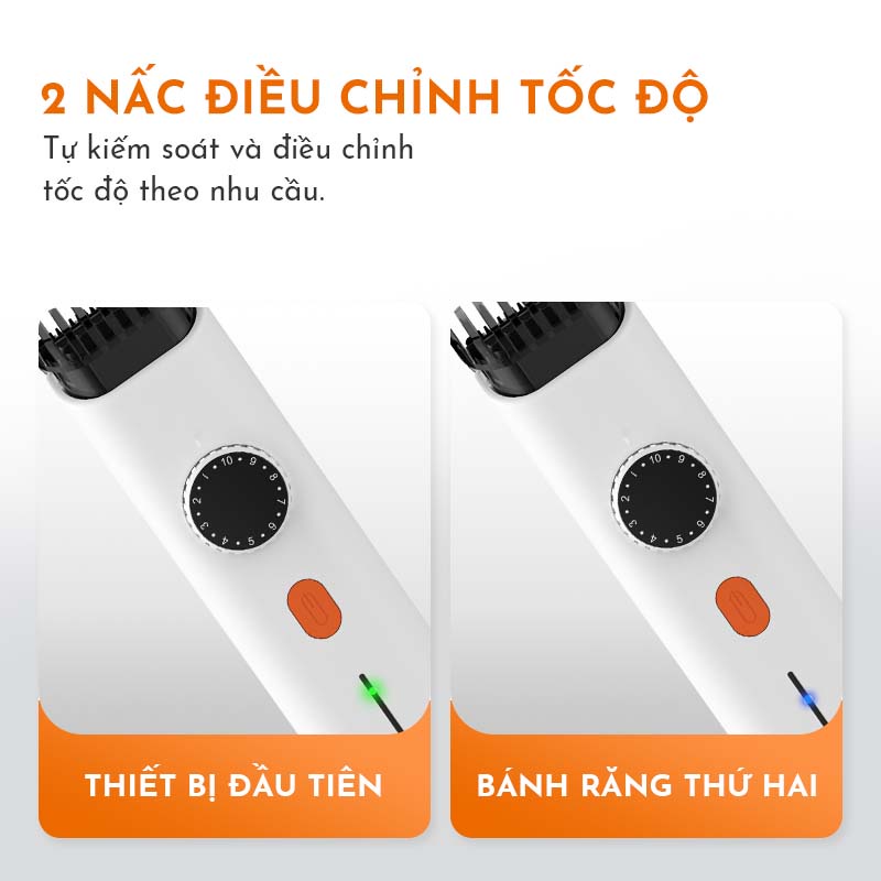 Tông đơ cắt tóc cao cấp GAABOR GHCL-N5A2 không dây - Hàng chính hãng