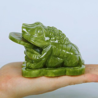 Thiềm Thừ đá serpentine 11cm