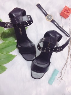 Sandal đế vuông khoá cổ siêu chất