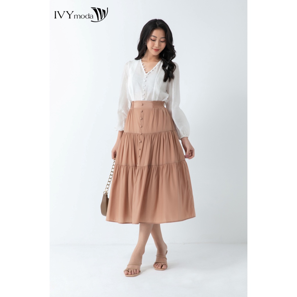 Chân váy xòe ngang bắp IVY moda MS 31B8699