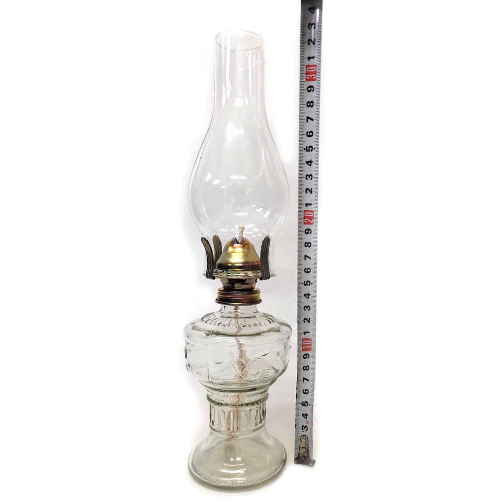 Đèn dầu thủy tinh loại lớn, sử dụng dầu hỏa, cồn, và bấc để đốt, thích hợp cho ban thờ, điện thờ, sự kiện, trang trí