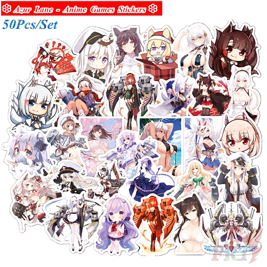 ❉ Azur Lane Series 01 - Anime Stickers ❉ 50Pcs/Set ACGN Two Dimensions Games DIY Fashion Doodle Decals Stickers