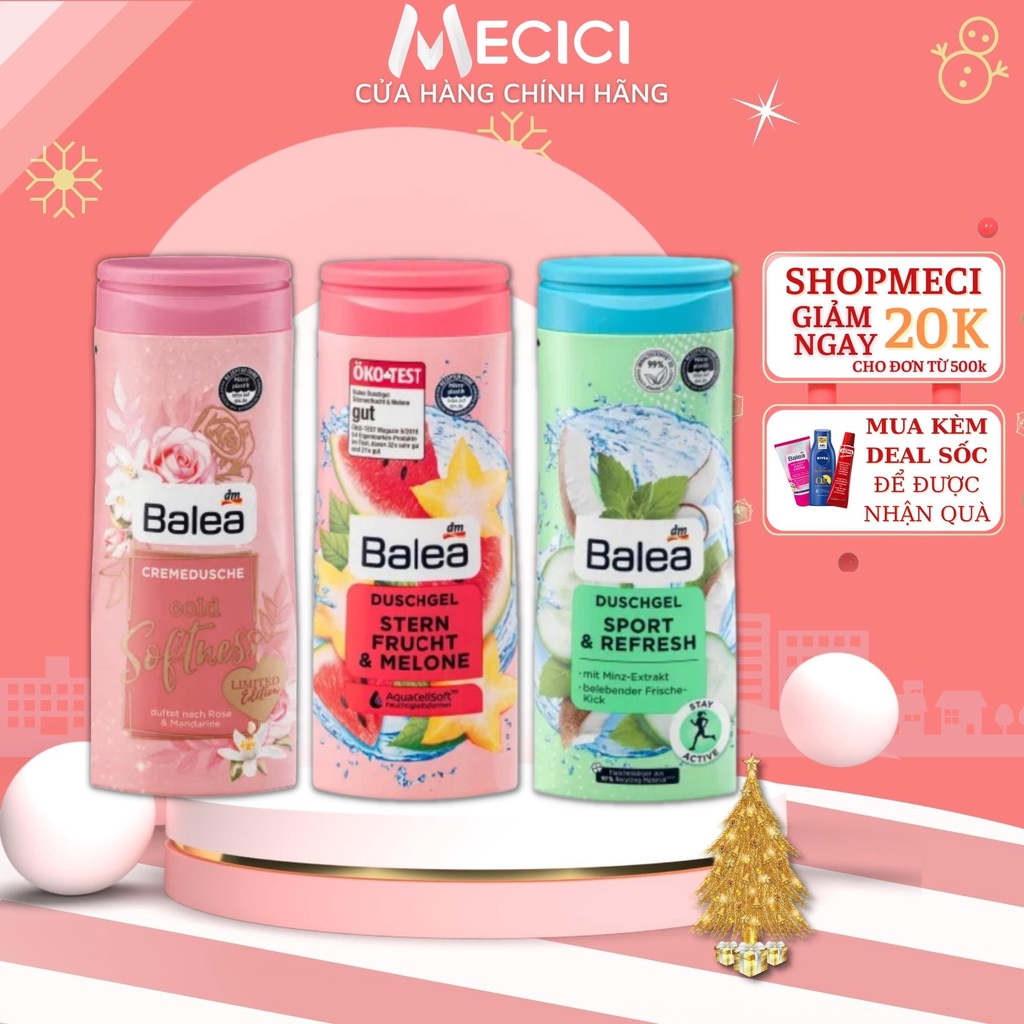 Sữa tắm Balea 300ml cho mọi loại da hàng Đức chính hãng - Shop Mecici