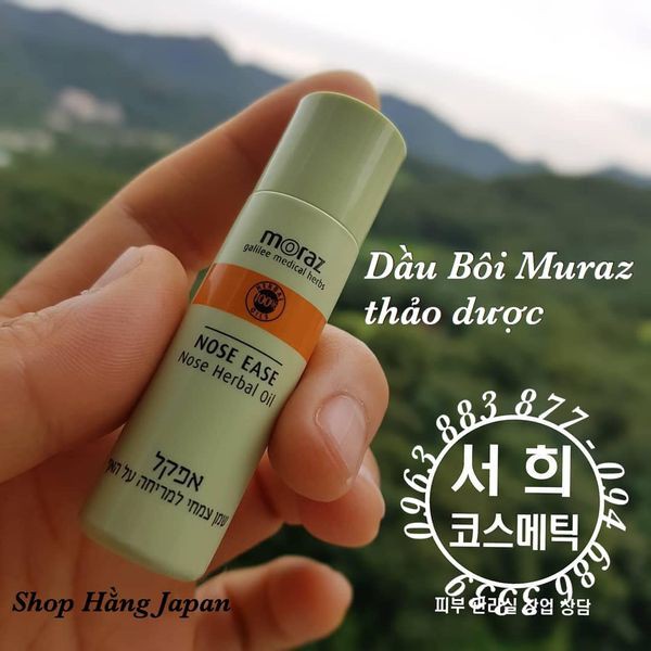 Moraz Nose Ease - Dầu thông mũi: Chống Cảm, giảm triệu chứng Nghẹt Mũi, Sổ Mũi