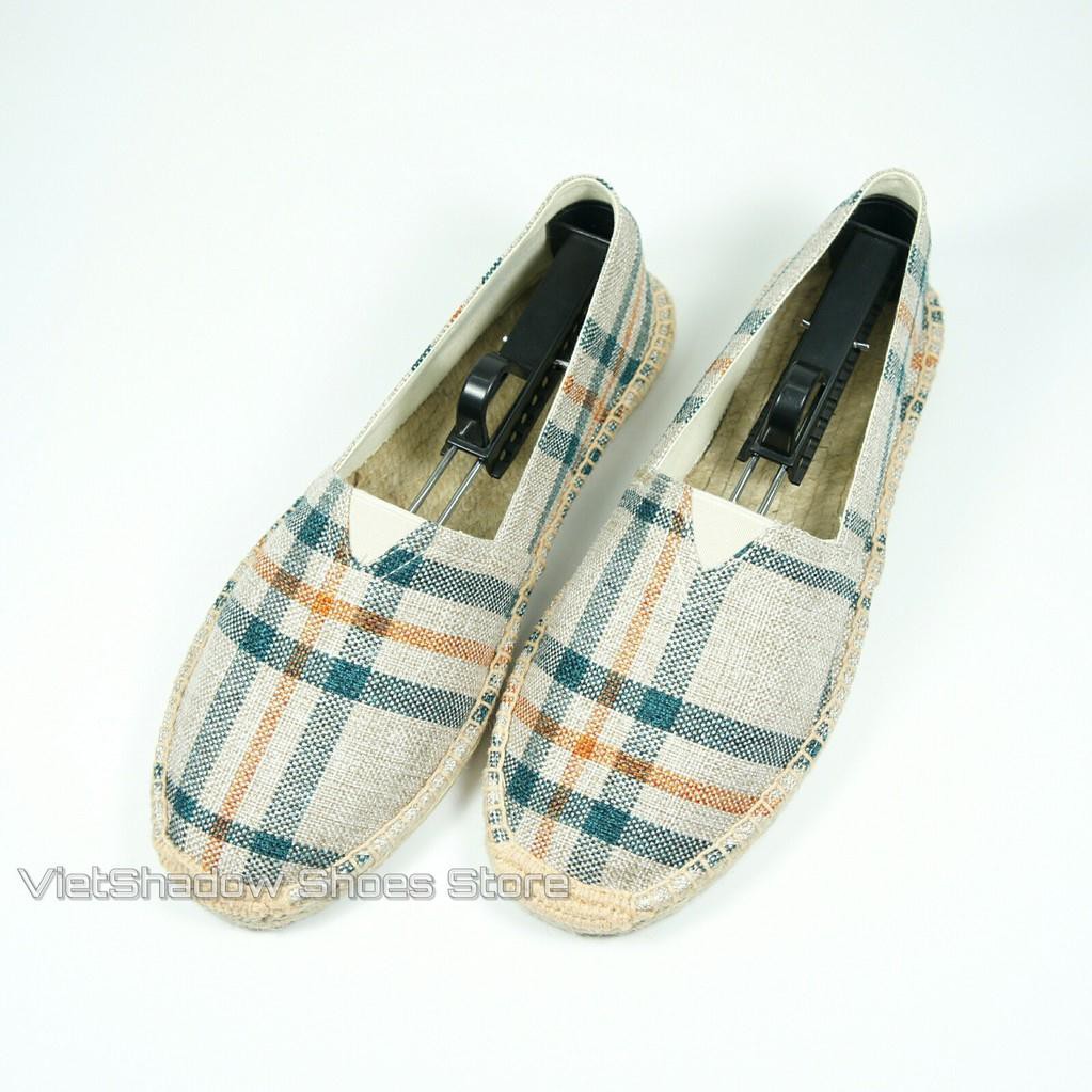 Slip on nam | giày lười vải nam kiểu TOMS - Vải bố, đế cói - Mã SP 8085 hàng Quảng Châu | BigBuy360 - bigbuy360.vn