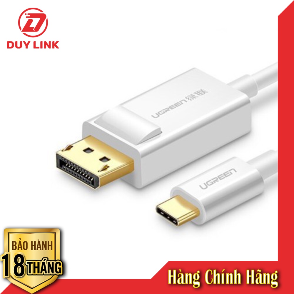 Cáp chuyển đổi USB Type C to Displayport Ugreen 40420 dài 1,5m hỗ trợ 4K chính hãng