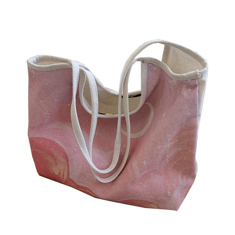 Túi Xách Canvas Họa Tiết Tranh Sơn Dầu Phong Cách Retro