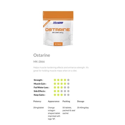 COMBO SARMS MEDITECH TĂNG CƠ GIẢM MỠ - OSTARINE + IBUTAMOREN GÓI 50 VIÊN - MK 2866 + MK 677