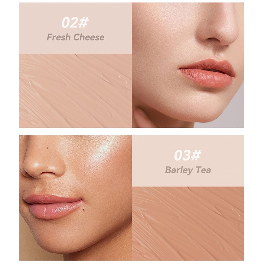 Kem nền ROYUES dạng lỏng tự nhiên với lớp che phủ cao 5 tông màu tuỳ chọn 20g Kem nền dạng lỏng COD