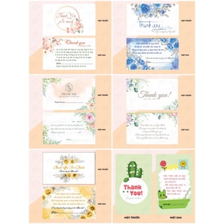 100 Phiếu Cám Ơn, Cardvisit (In 2 mặt cán màng lụa)