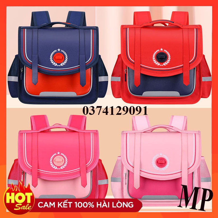 [Loại xịn] Cặp ngang học sinh tiểu học trường lớp cấp 1, 2 giá rẻ với nhiều ngăn tiện dụng. Cặp táp túi đeo học sinh