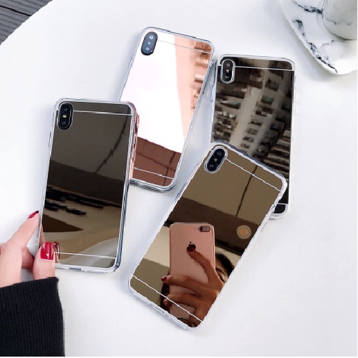 Casing Samsung Galaxy S10e S10 Lite S8 S9 S10 Plus S3 S4 S5 S6 S7 edge Plus Case Mirror Hard Case