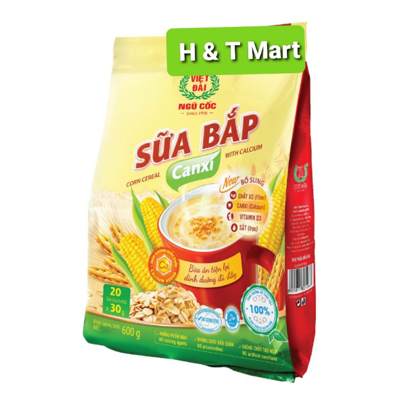 Sữa Bắp Canxi Việt Đài 600g
