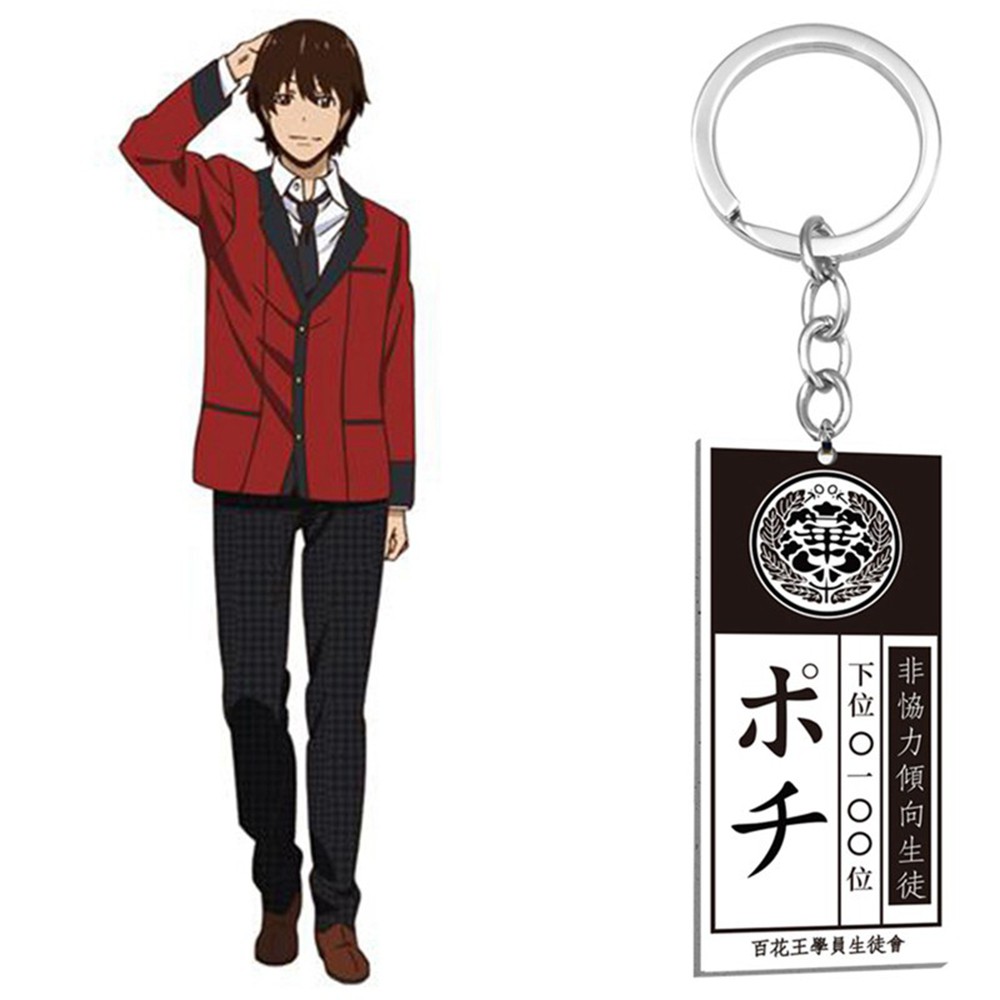 EPOCH Acrylic Anime Kakegurui Keychains Gift Cosplay Jewelry Key Chain Ryouta Suzui Compulsive Gambler Saotome Yumeko Jabami Unisex Mary Key Ring