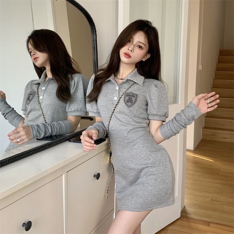 Đầm Ngắn Cổ Polo Thời Trang Mùa Hè 2022 Cho Nữ