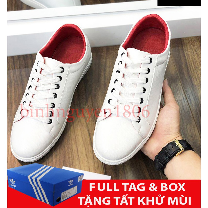 (giàynam + TẶNG TẨY) giày nam trắng thể thao chất, form đẹp