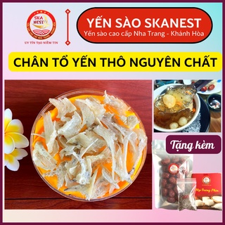 100gr Chân yến thô. Chân yến to già, nở nhiều, dai ngon. Tặng nhíp và Nguyên liệu chưng yến - Yến Sào SKANEST