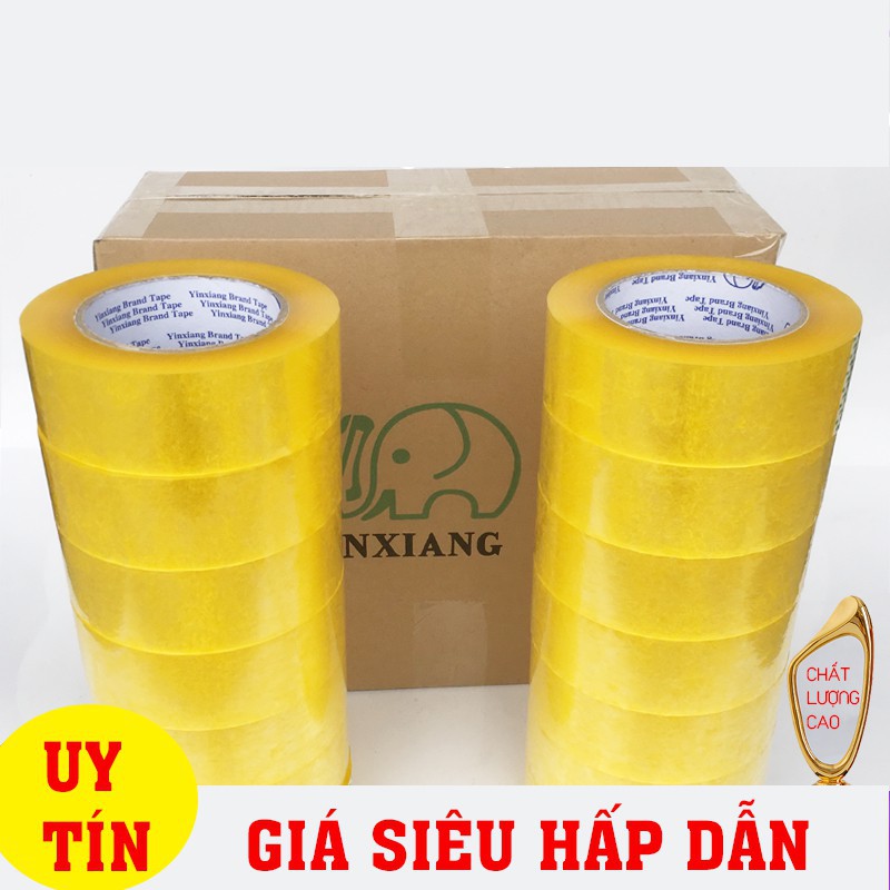 Băng Dính 6kg/Cây 6 Cuộn Dán Thùng Đóng Gói Hàng Hóa Cao Cấp