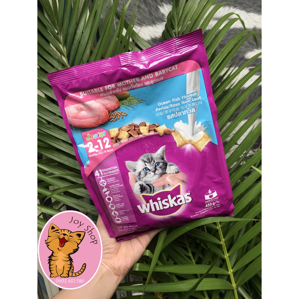 [GÓI 450GR] HẠT WHISKAS CHO MÈO CON