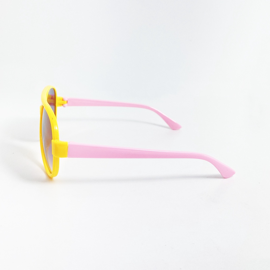 Kính mát trẻ em form ôm mặt JJ92262 gọng nhựa, tròng đen chống bụi, chống tia UV dành cho bé từ 1 đến 5 tuổi