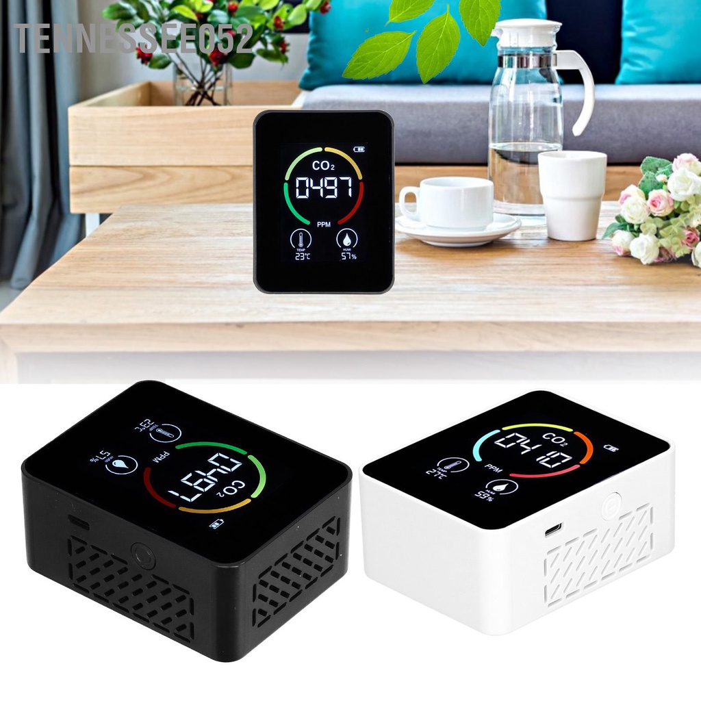 Máy đo chất lượng không khí thông minh màn hình kỹ thuật số - Máy đo khí CO2 / nhiệt độ / độ ẩm