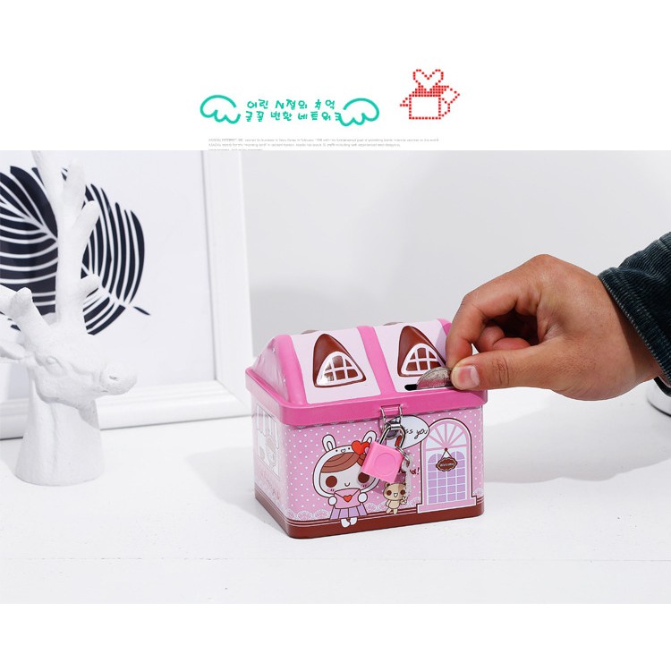 MVP2715 Két sắt mini tiết kiệm hình ngôi nhà