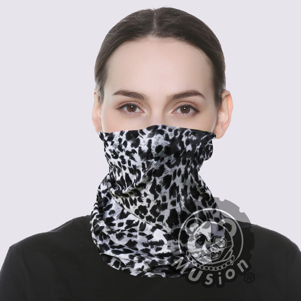 Black Leopard Khăn Đa Năng Đi Phượt Chống UV Chống Bụi Head Scarf Mask