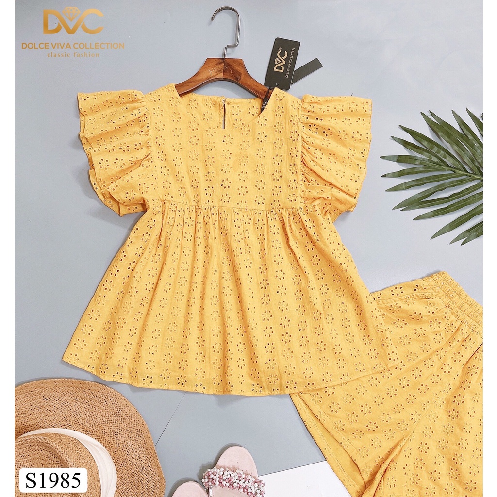 SÉT ĐỒ HOA LỖ VÀNG 1985 -  DOLCE VIVA COLLECTION